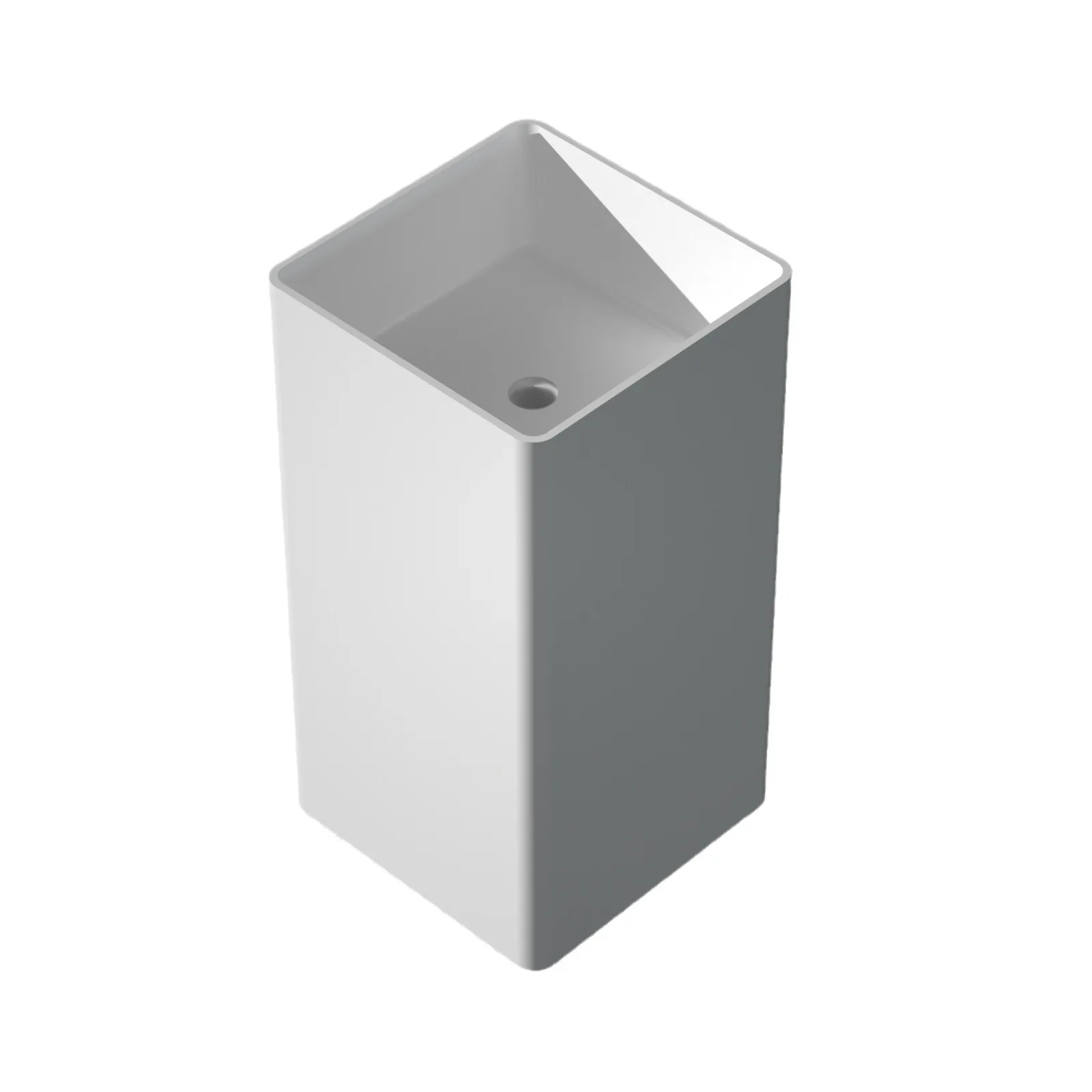 

Integrated artificial stone wash basin column basin
