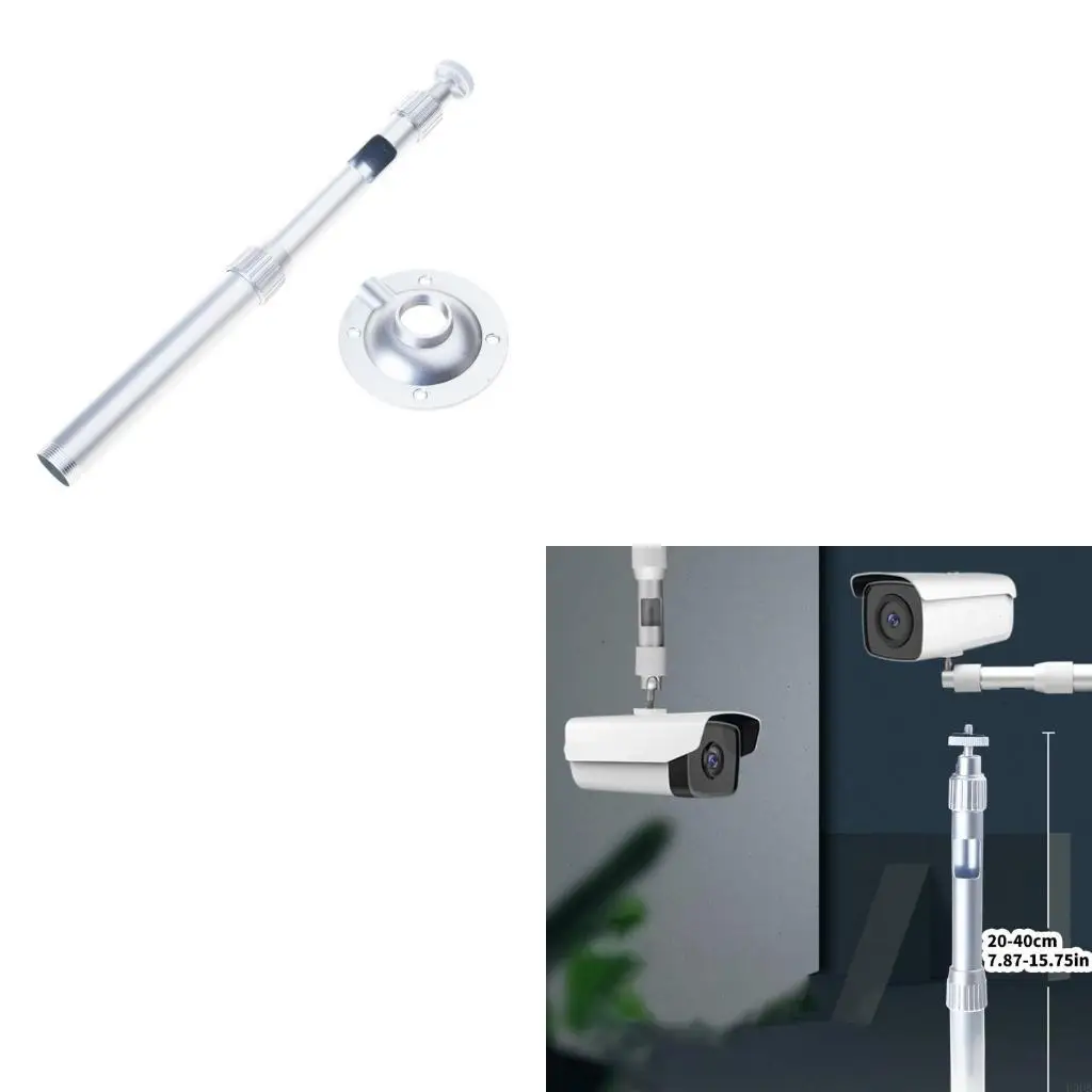 Регулируемый по высоте монтажный кронштейн для камеры. Держатель-удлинитель камеры со скрытой проводкой, выдвигается на 20–40