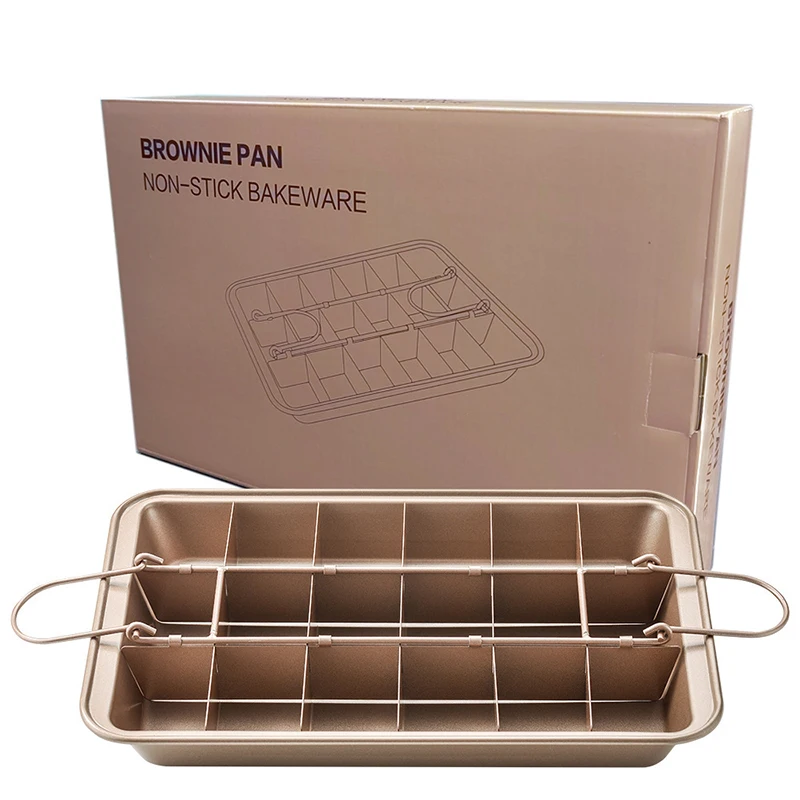 Brownie pan Square cake mold Thickened baking tools Durable and practical Kitchen tools