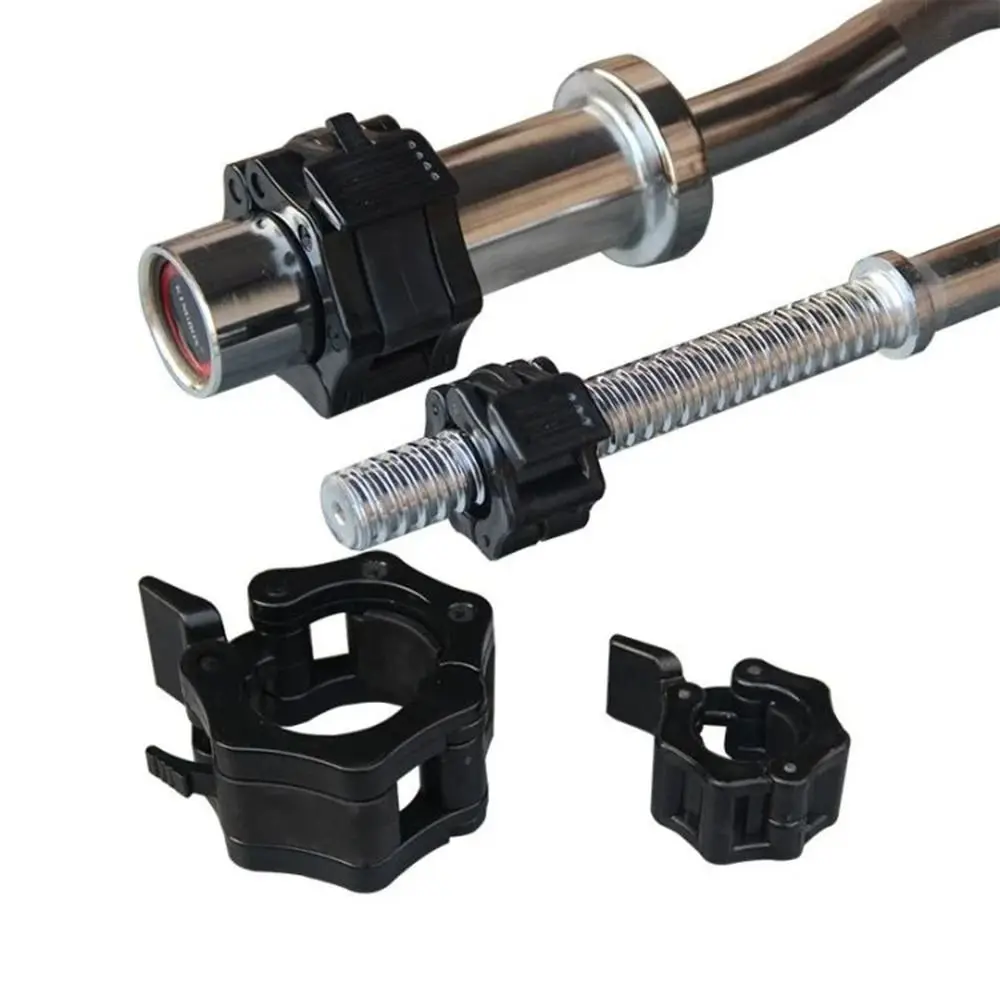 1 Pair 25/30mm Fitness Barbell Clamps Quick Release Stable Dumbbell Spin Lock Plastic Universal Barbell Collars