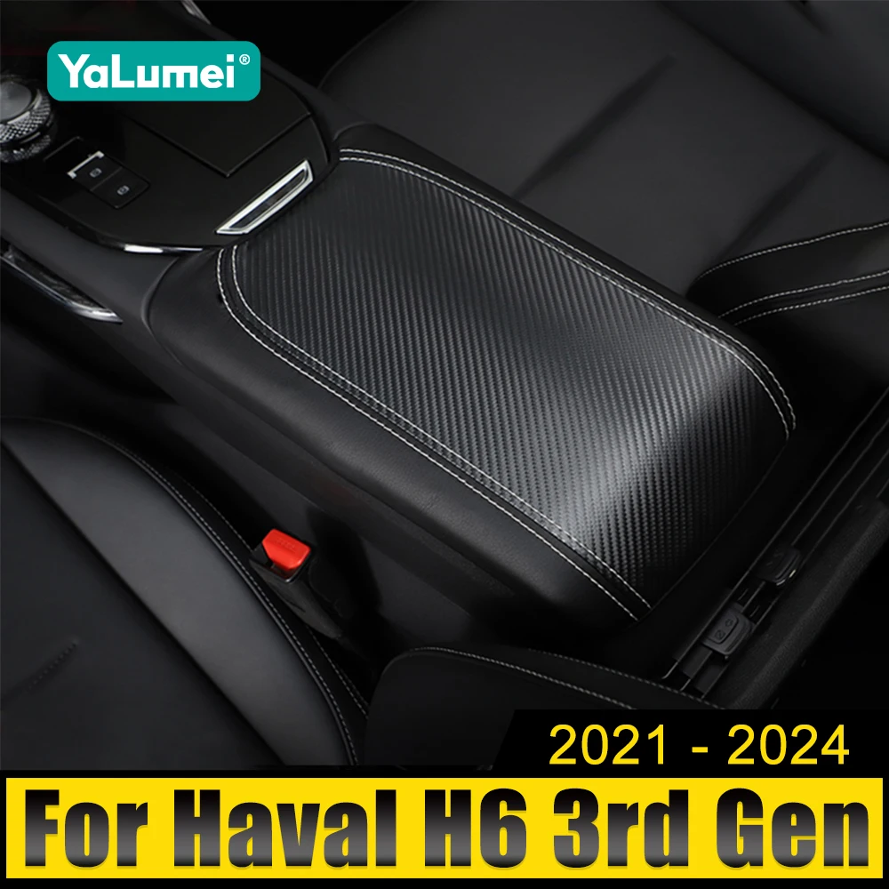 

For Haval H6 3rd Gen GT 2021 2022 2023 2024 H6S HEV PHEV Car Armrest Console Pad Cover Cushion Support Box Top Mat Liner Case