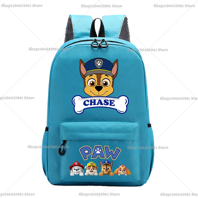 Paw Patrols Schoolbag Large-capacity Casual Sport Knapsack Backpack Chase Skye Rubble Anime Waterproof Laptop Bag Birthday Gift view 6