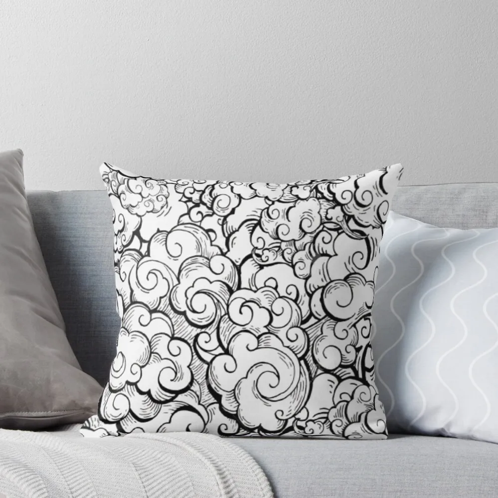 

Japanese clouds pattern design Throw Pillow Cushions Home Decor Pillow Covers Decorative pillow