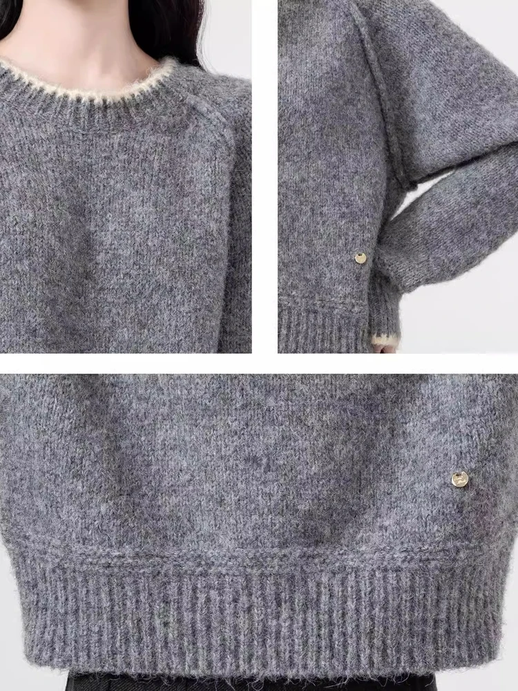 

Свитера Джемперы Пуловеры Женщины Де Хлопок Y2K Графический Принт Фестиваль Городской Уличный Ретро Стиль Хип-Хоп Зима Тепло Молодежные Теплые