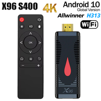 X96 S400 TV Stick 2G 16G Allwinner H313 Android 10 Mini Smart TV Box 4K HDR 3D Media Player 2.4G Wifi Set Top Box TV Dongle