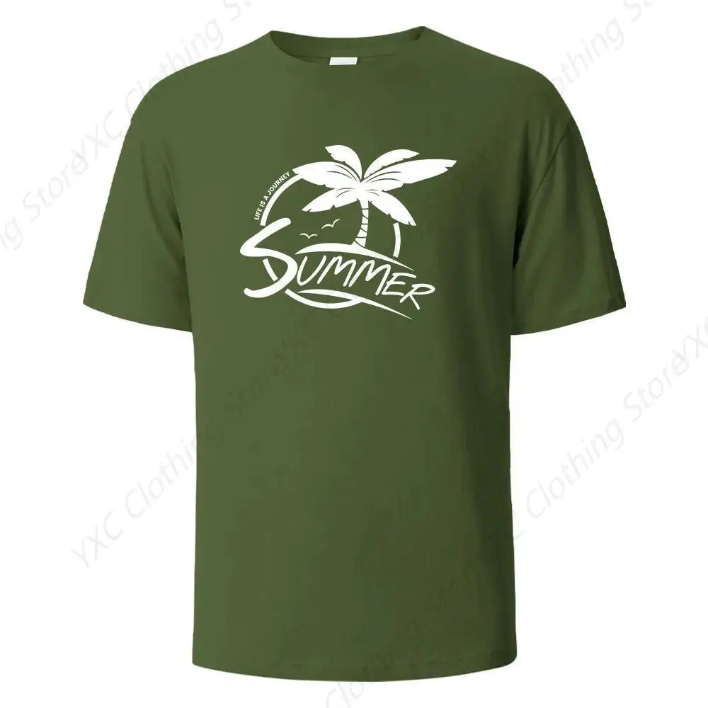 Life Is A Journey Printed Men's T-shirt- Short Sleeve Crew Neck Soft Fitted Tees S - 6XL Fresh Classic Basic Tshirts