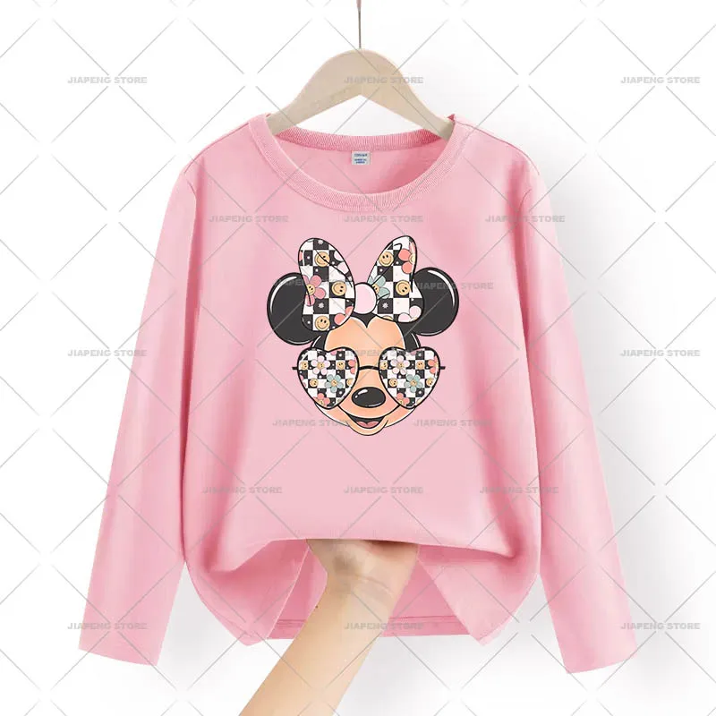 Disney topolino LOGO stampato adesivi su abbigliamento Minnie Patch Iron On Transfers For Women abbigliamento borse Appliques Badge fai da te