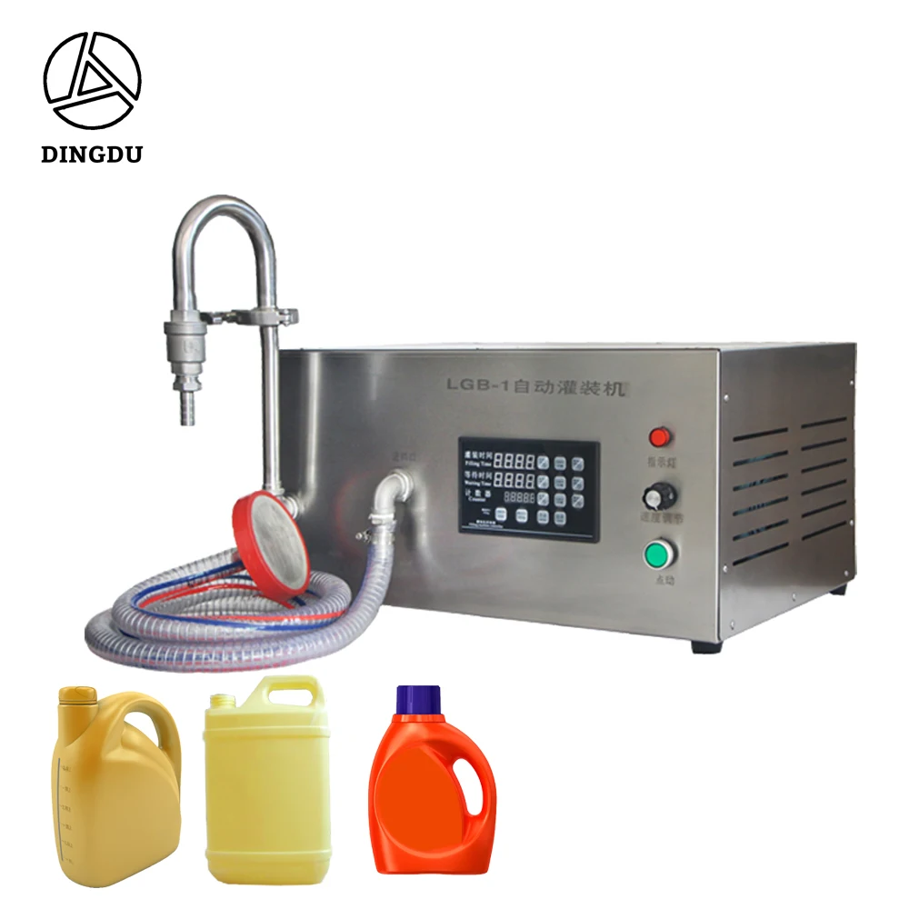 Tabletop Semi Automatic Laundy Detergent Soap Dish Wash Shampoo Liquid Filling Machines 6.15GPM