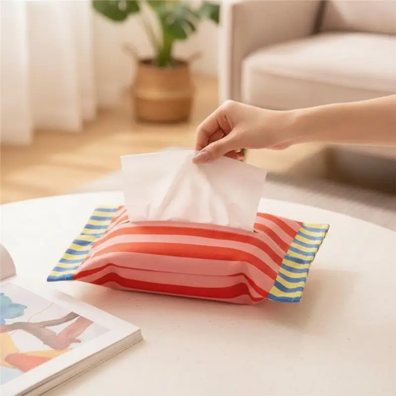 Memphis Rhapsody Luxury Tissue Box Retro Napkin Dispenser Durable Vintage Holder for Home Office Housewarming Gift