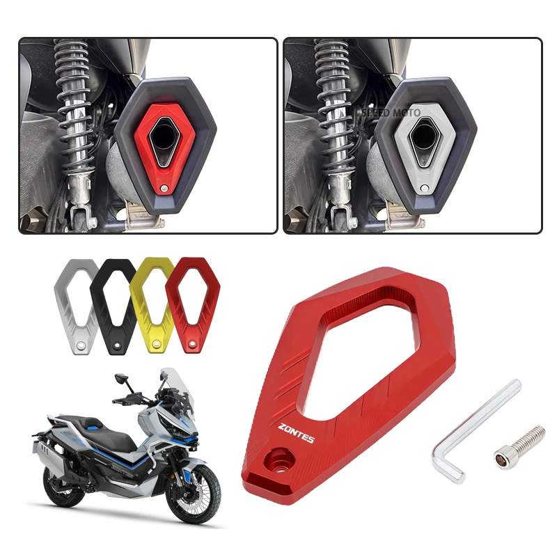 

For ZONTES 368G 368M 368K 368D 368E 368 2024 2025 501G Accessories Motorcycle Exhaust Pipe Tail trims Protection Cover Aluminum