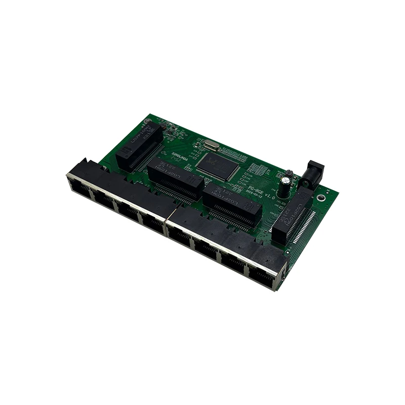 8 ports10/100/1000M 5V-16V ethernet network indutrial switches module