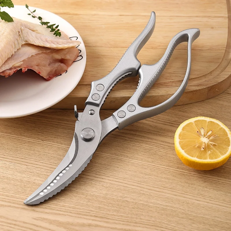 Kitchen scissors Household stainless steel chicken duck goose meat bones kill fish strong multi-functional special food scissors