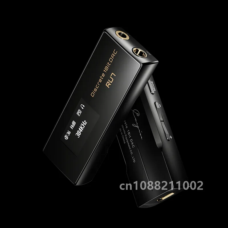 Cayin RU7 Full Balanced Resistor Networks Discrete 1-Bit DAC Dongle Amplifier with Customized Leather Case