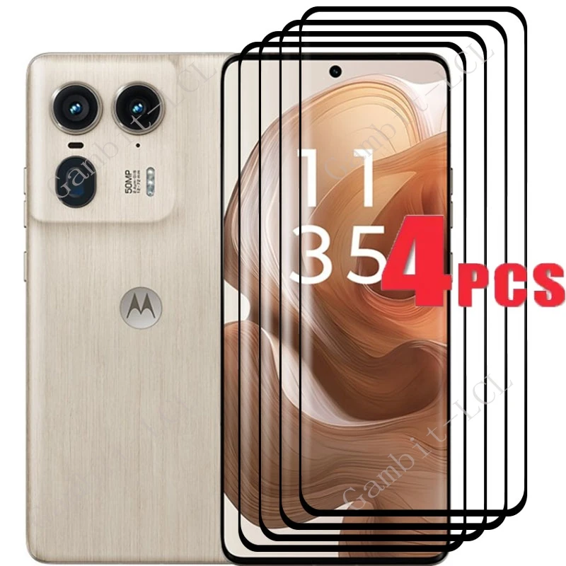 

4 шт., 3D полностью изогнутое закаленное стекло для Motorola Moto X50, ультра защитная пленка на Edge 50 Ultra 6,7 дюйма, защитная крышка для экрана