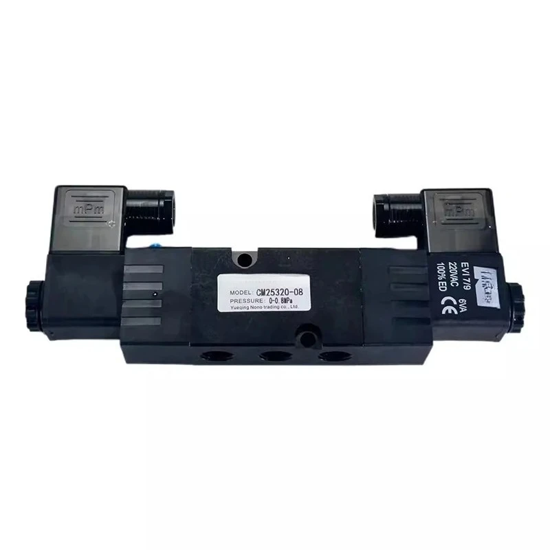 CM25320-08 CM25320-10 2 Position 5 Way Dual Electrically Controlled Plate-Type Directional Control Valve AC220V DC24V