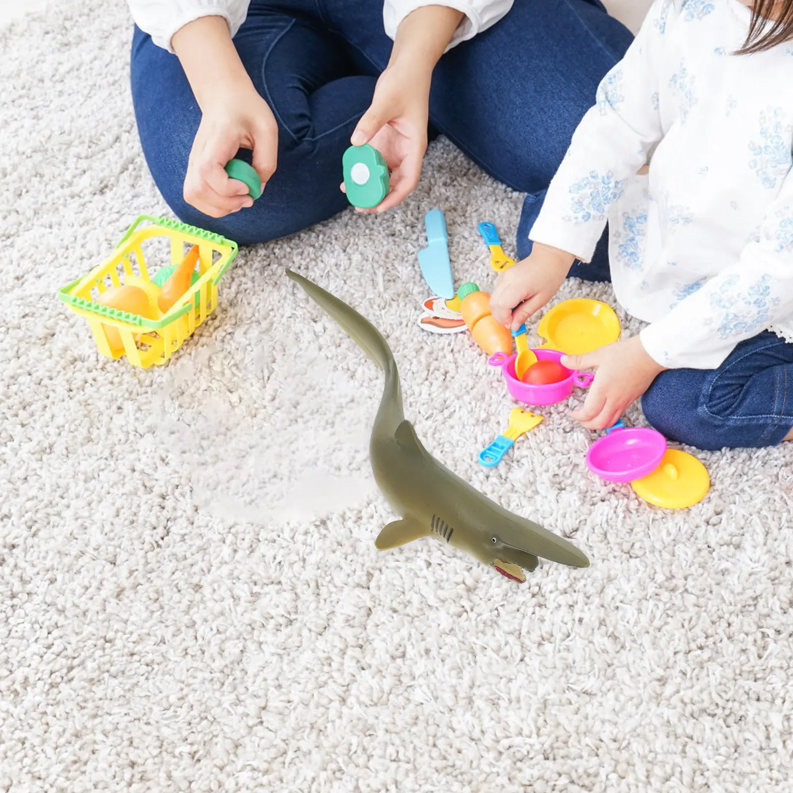 

Simulation Goblin Shark Home Desktop Car Aquarium Decor Marine Animal Ornament Realistic Plastic Sea Creature Decoration