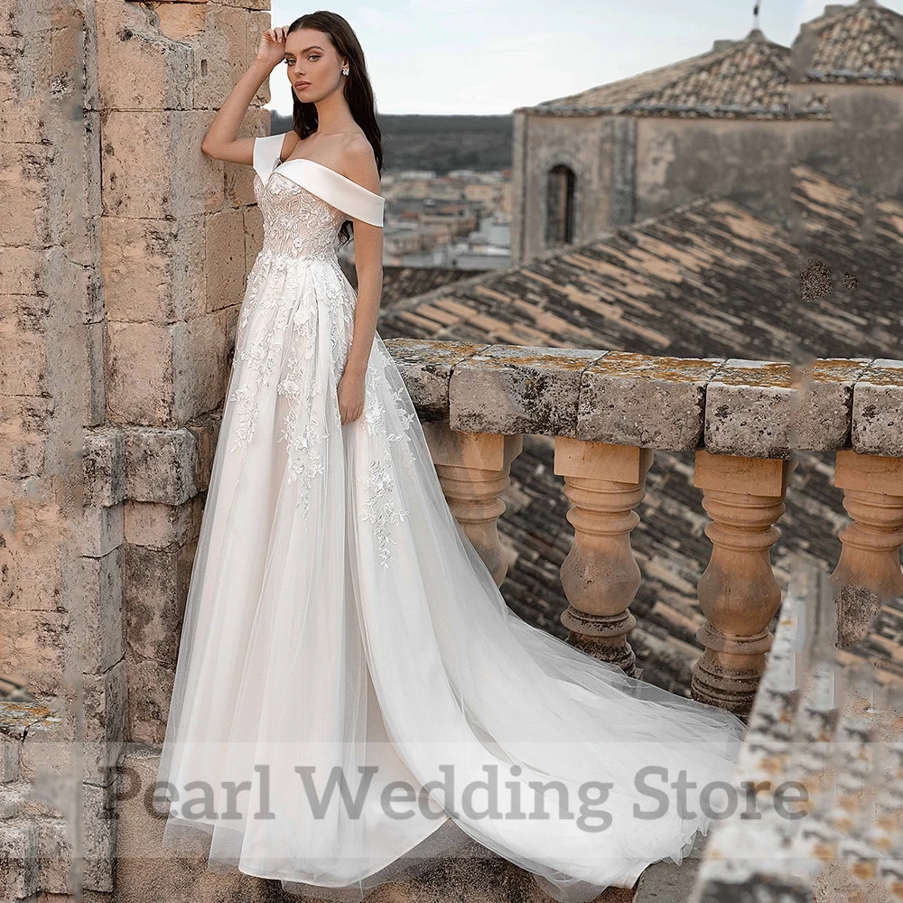 Robe de Mariée Élégante Sans Bretelles avec lèvent pour Patients, Vêtement Formel, Ligne A, Longueur au Sol