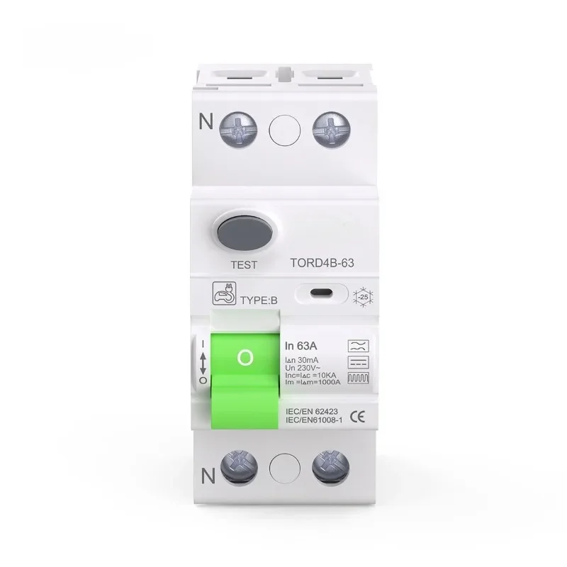 B-type leakage protector 2P63A is suitable for photovoltaic charging pile DC RCCB EV