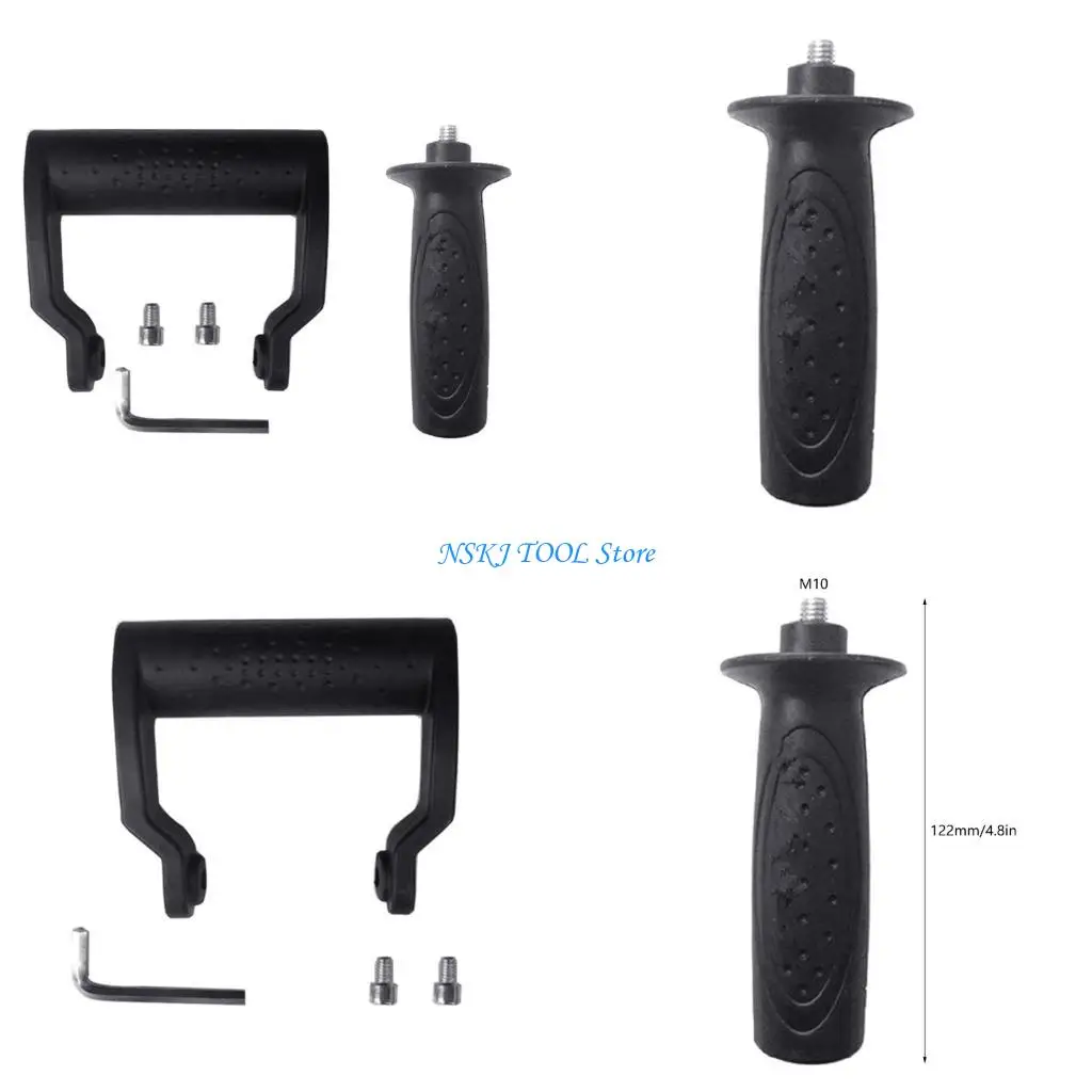 L8RC For Angles Grinder Auxiliary Side Handle Grinding Machine Power Tool Handheld Linear Roller Polishing Replace Accessory