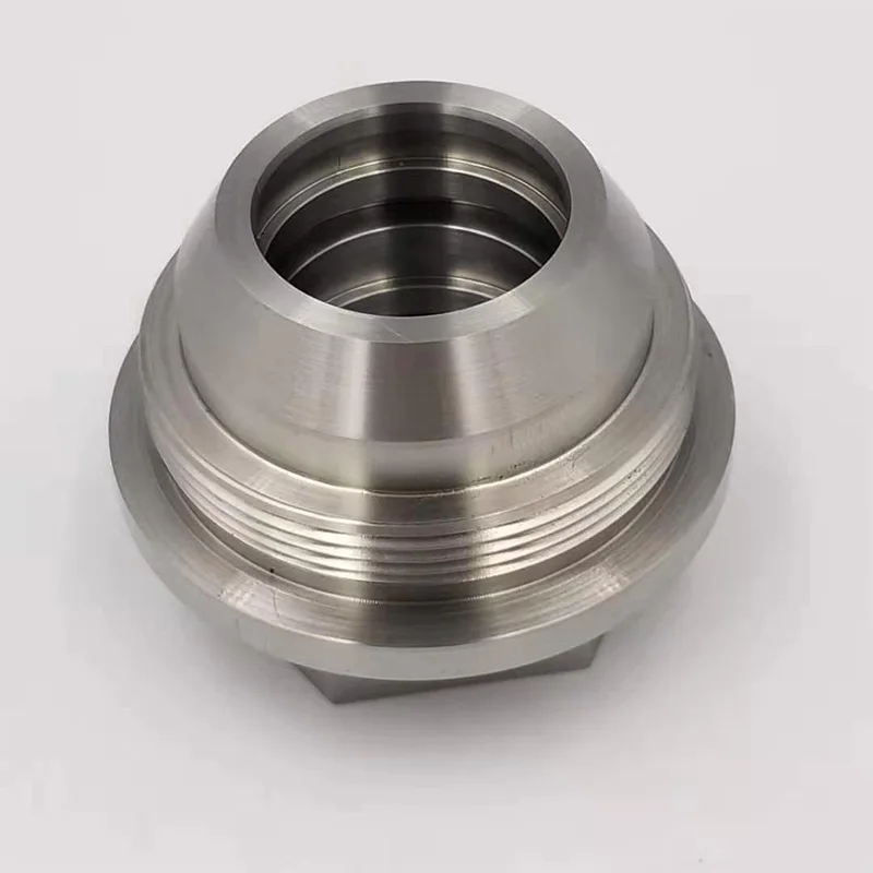 Custom CNC Aluminum Parts Processing Hydraulic Nuts Metal Fittings Hardware Mechanical Part Customized Aluminum Components