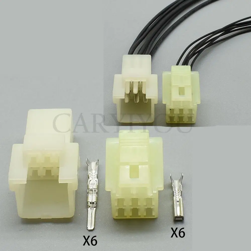 1 Set 6 Pin 6090-1218 6090-1149 Electrical Motorcycle Cable Harness Connector Socket With Terminals