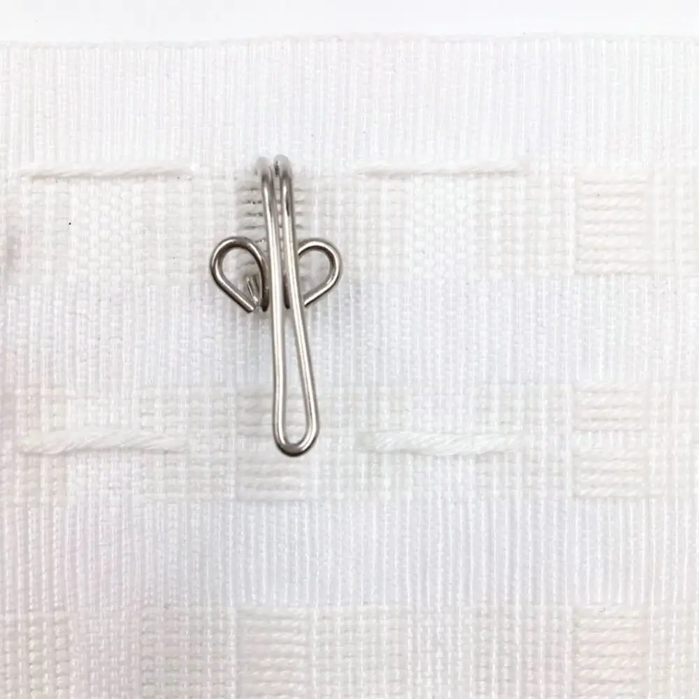 Stainless Steel Curtain Hooks Heavy Duty Pleated Drapery Pins Invisible Support Hangers For Window Home Decorative Hardware
