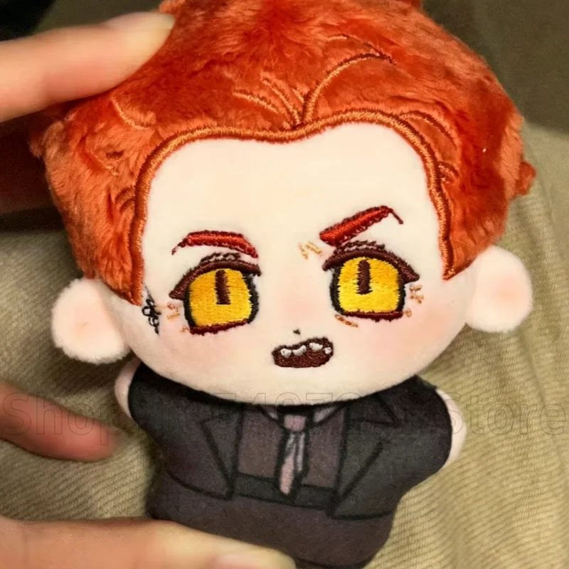10cm Good Omens Cute Cotton Doll Cartoon Printed Aziraphale Stuffed Doll Crowley Plush Doll Pendant TV Fans Collect XMAS Gift