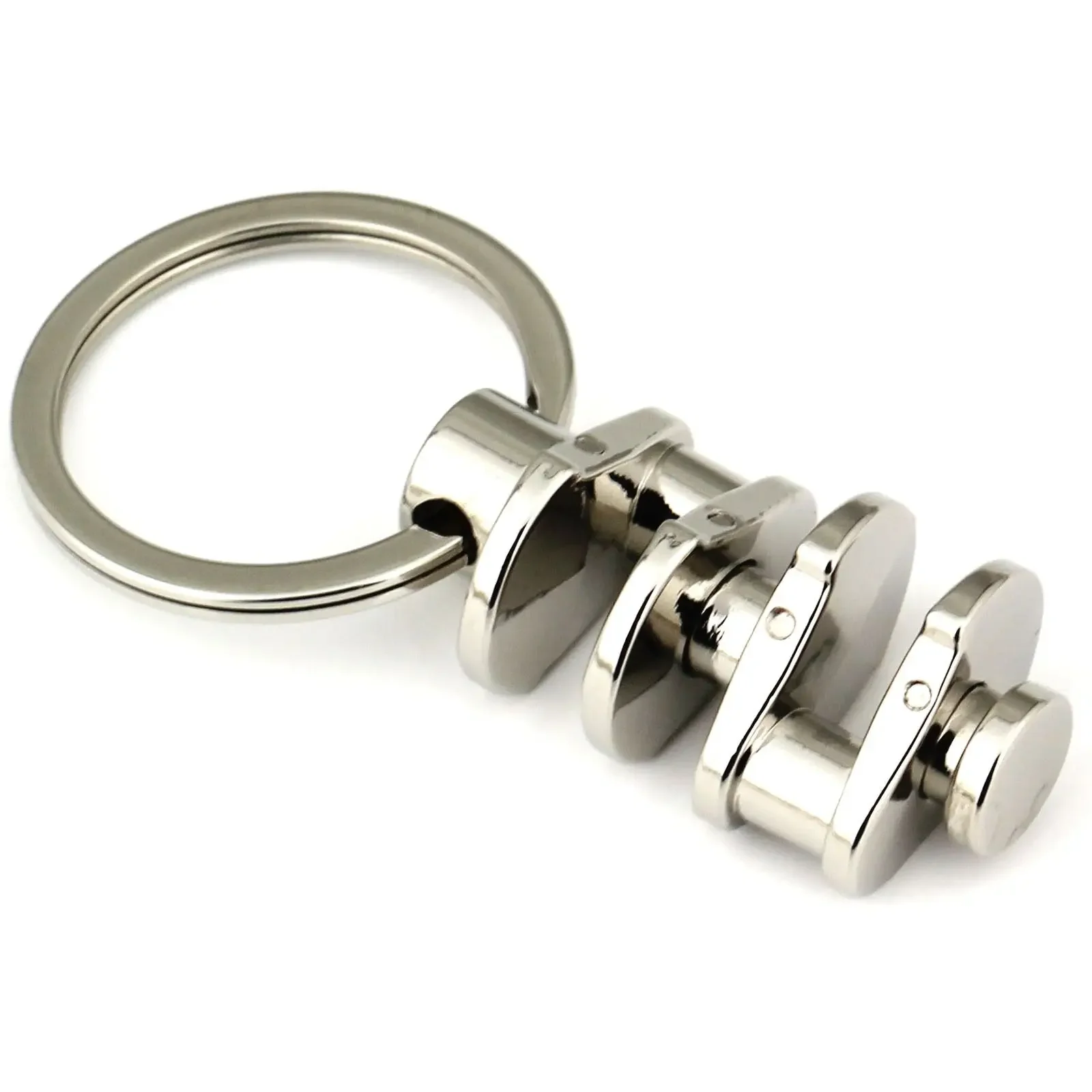 3D crankshaft keychain key ring high quality car keychain for men creative portachiavi chaveiro llaveros hombre