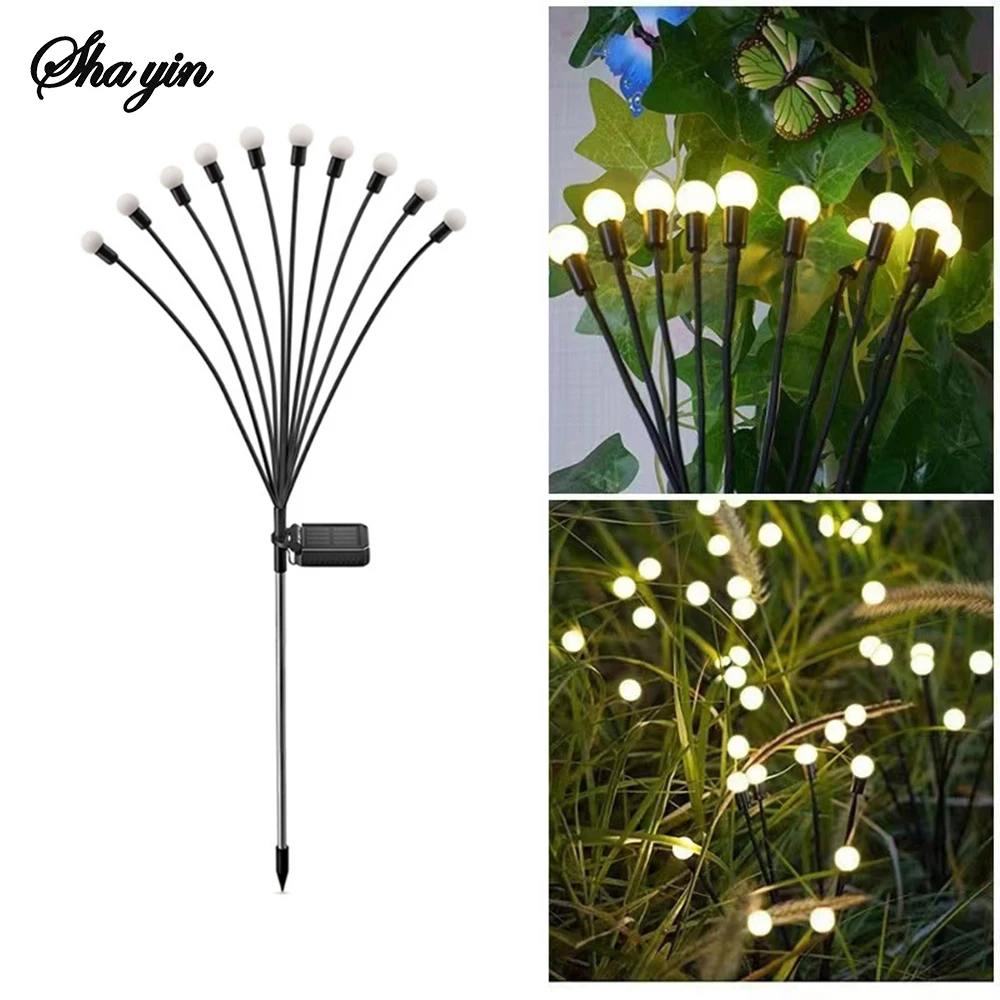 Solar Lawn Light, Outdoor Courtyard Garden Plug-In Light, Outdoor Waterproof Camping Light