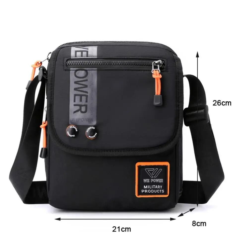 Casual Nylon Men Crossbody Bag Waterproof Large Capacity Small Sling Messenger Bag Anti-theft Mini Handbag Shoulder Bag