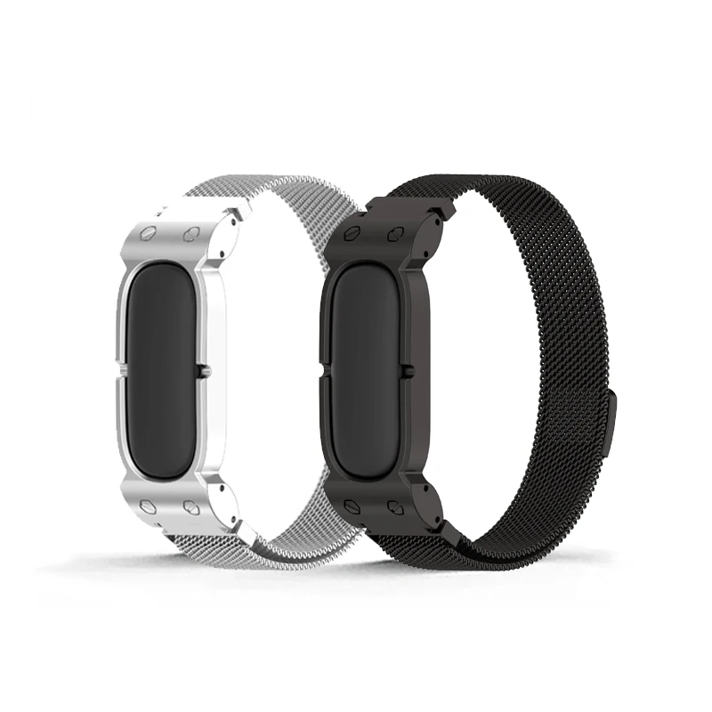 Luxury Stainless steel magnetic Sport Straps For Google Fitbit Air Alloy Watches Wristband Wear Resist Sweatproof Accessories