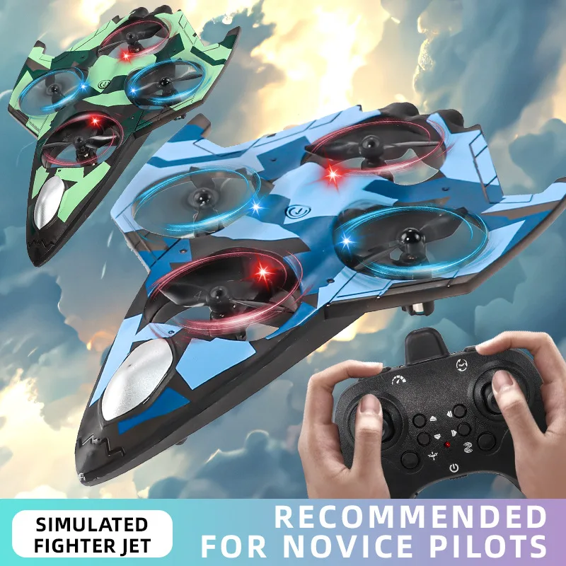 6th Generation RC Helicopter Long Endurance Drone Durable 4-Axis Quadcopter Altitude Hold Remote Control Aircraft Toy for Kids