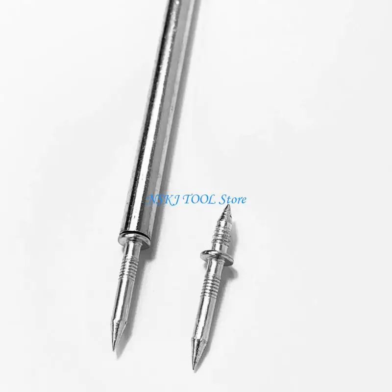 L8RC 300Pcs Double Head Skirting Board Nails Concealed Safety Screws with Sleeve Tool RustProof Hardware Easy to Use