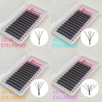 3D, 4D, 5D, 6D W-shaped eyelash extensions: natural, soft, professional false eyelashes