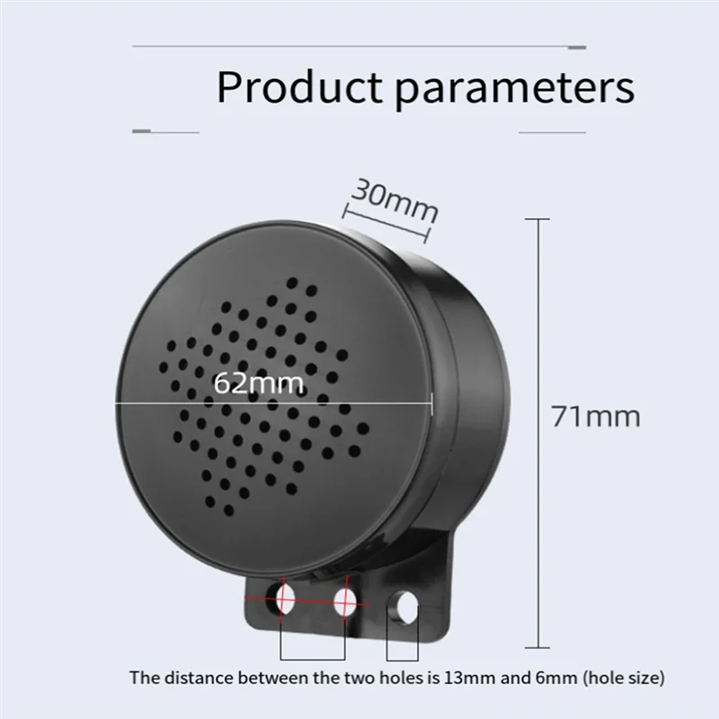 ABGI-Reversing Alarm Access Control Voice Reminder For Car Start, Reverse Horn Alarm, Escalator, Toll Station