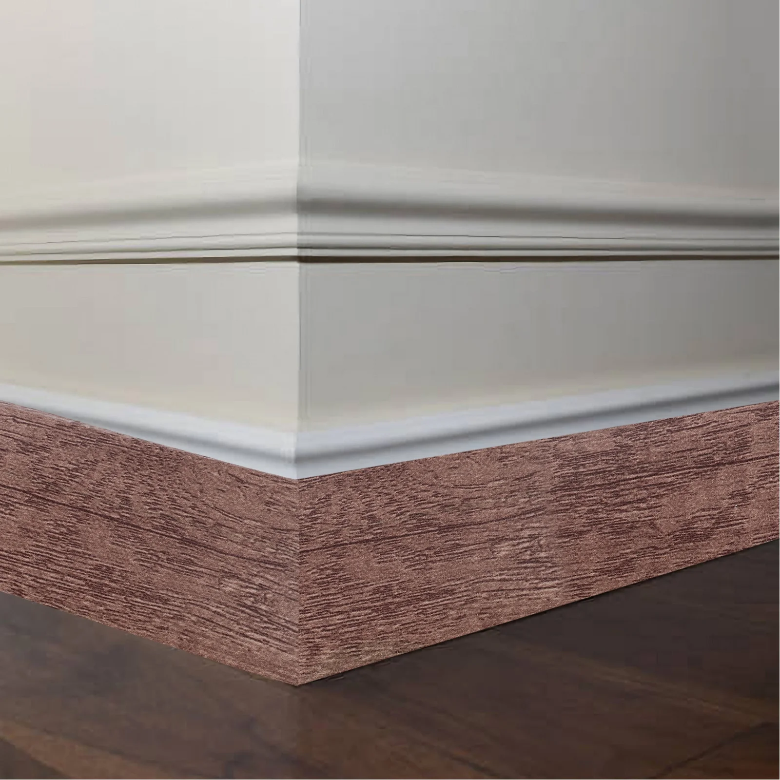 1 Roll Self Adhesive Skirting Board Sticker Flexible Molding Trim Peel Stick Wall Baseboard Cover for Indoor Outdoor Decor