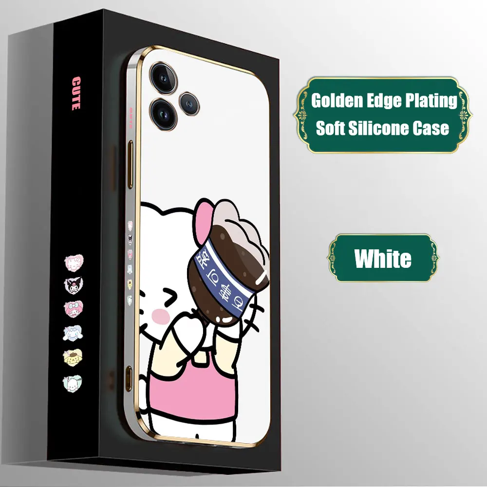 Cola Hello Kitty My Melody Phone Case For infinix Hot 30I 30 20 20S 20I 12 12I 11 11S 10 10S 10I 9 8 Play Pro Nfc Plating Cover