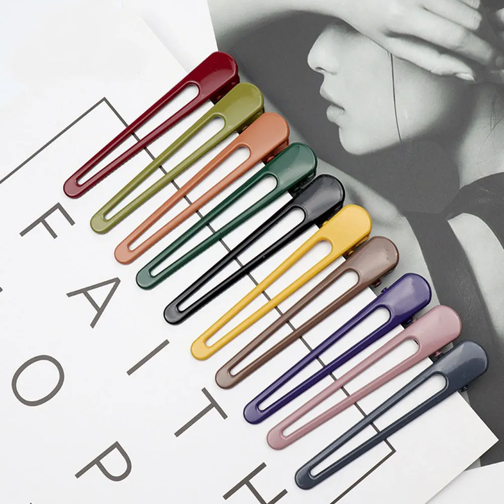 

10 Pcs Hairpin Accessories Duckbill Clip Grips Duckbilled Hairgrip Decorative Girl Clips