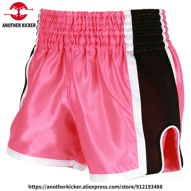 Muay Thai Pants Women Men Children Plain Thai Boxing Shorts Breathable Fight Kickboxing Pants Martial Arts Wrestling MMA Trunks