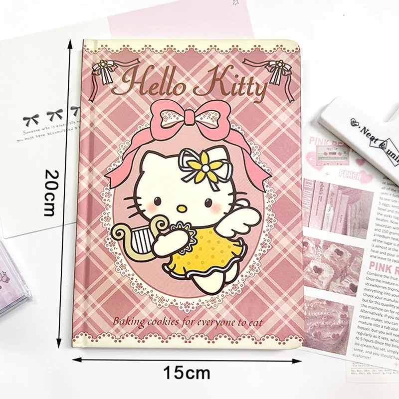 Leuke Hello Kitty A5 Hardshell Notebook Verdikte kleur Innerlijke handboek Cowboy KT Cat Notebook