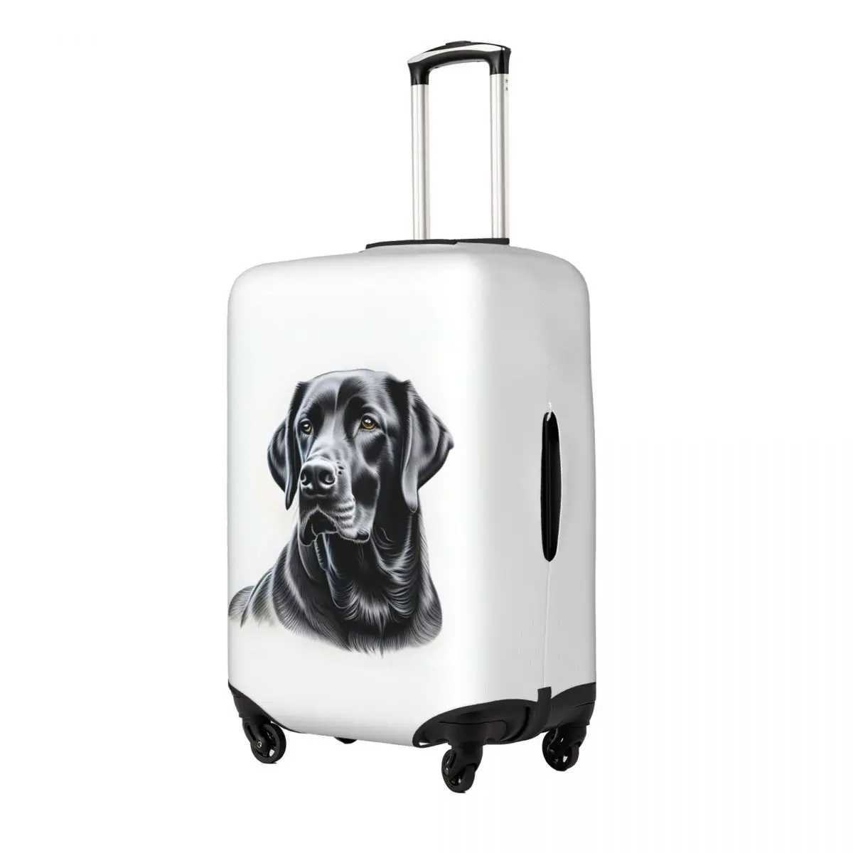

Black Labrador Retriever Suitcase Cover Protection Elastic Travel Luggage Protector Covers for 18-32 Inch