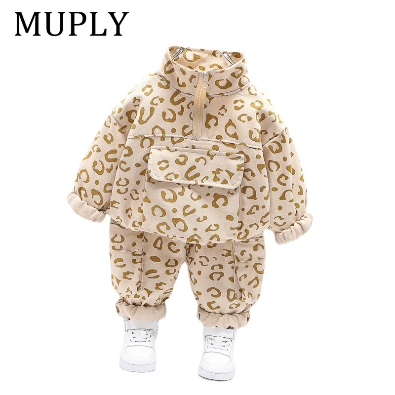 

New Spring Autumn Children Fashion Clothes Baby Boys Girls Jacket Pants 2Pcs/Sets Kids Toddler Clothing Infant Cotton Tracksuit