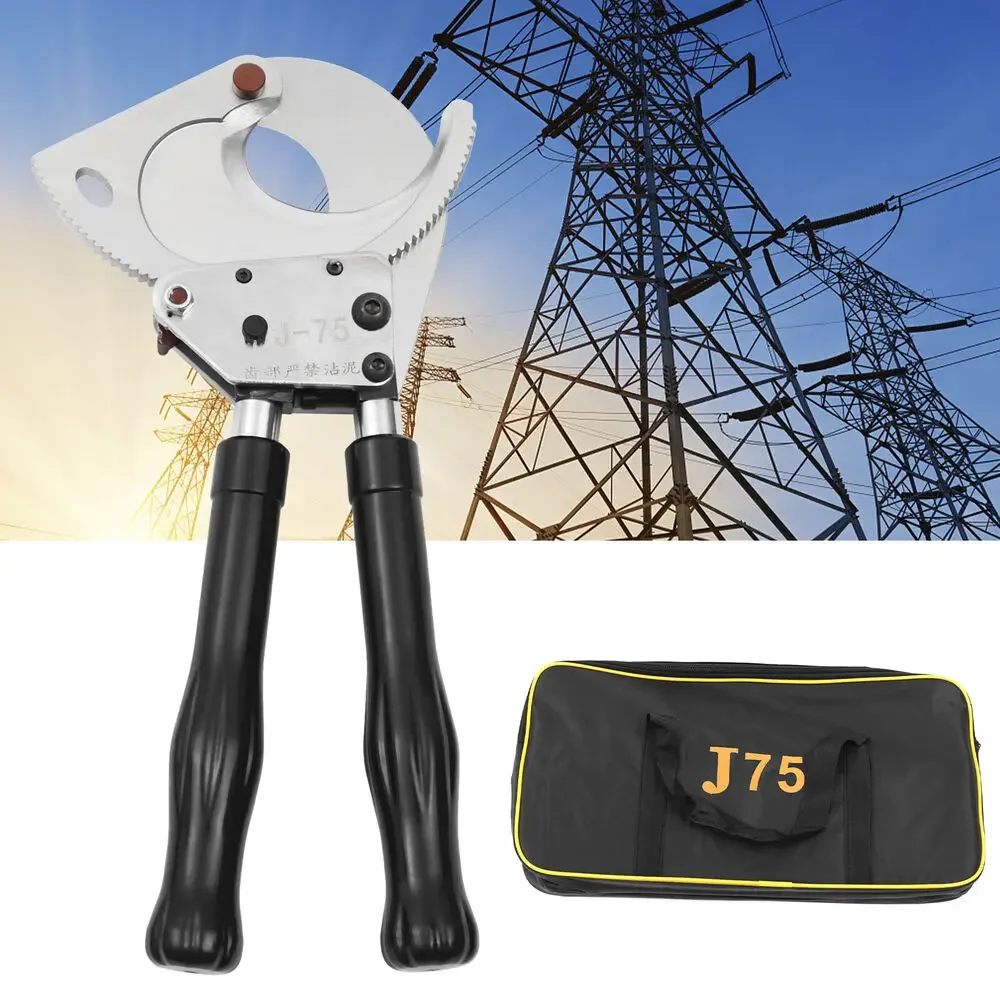 

J75 Ratchet Cable Cutter – Ideal for Copper & Aluminum Wire Cutting
