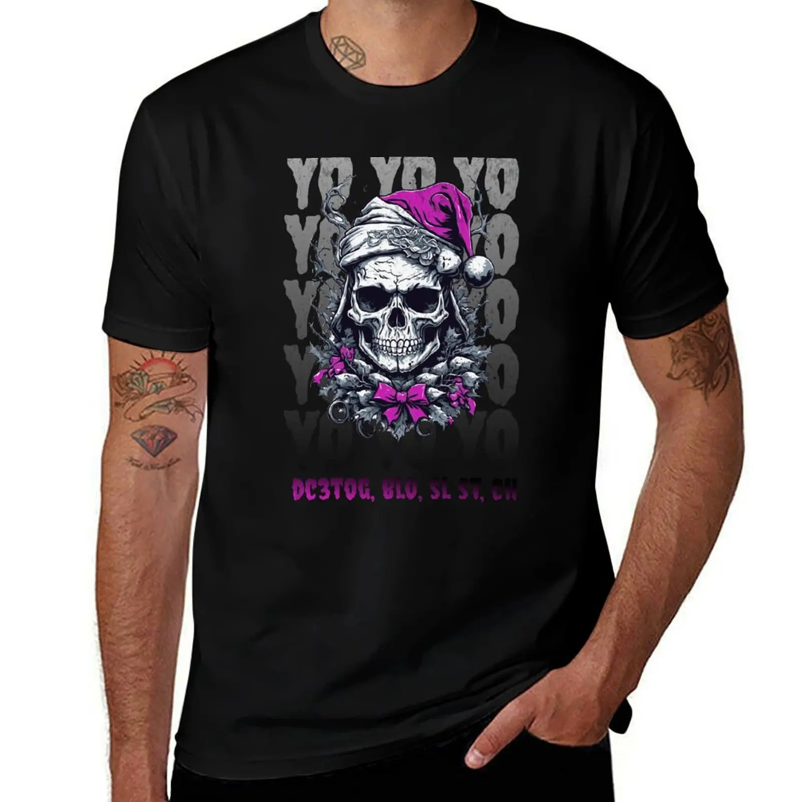 The Crochet Nightmare, Crochet Halloween & Christmas Gift T-Shirt Running Gym Short Sleeve Sports Tee T-Shirt