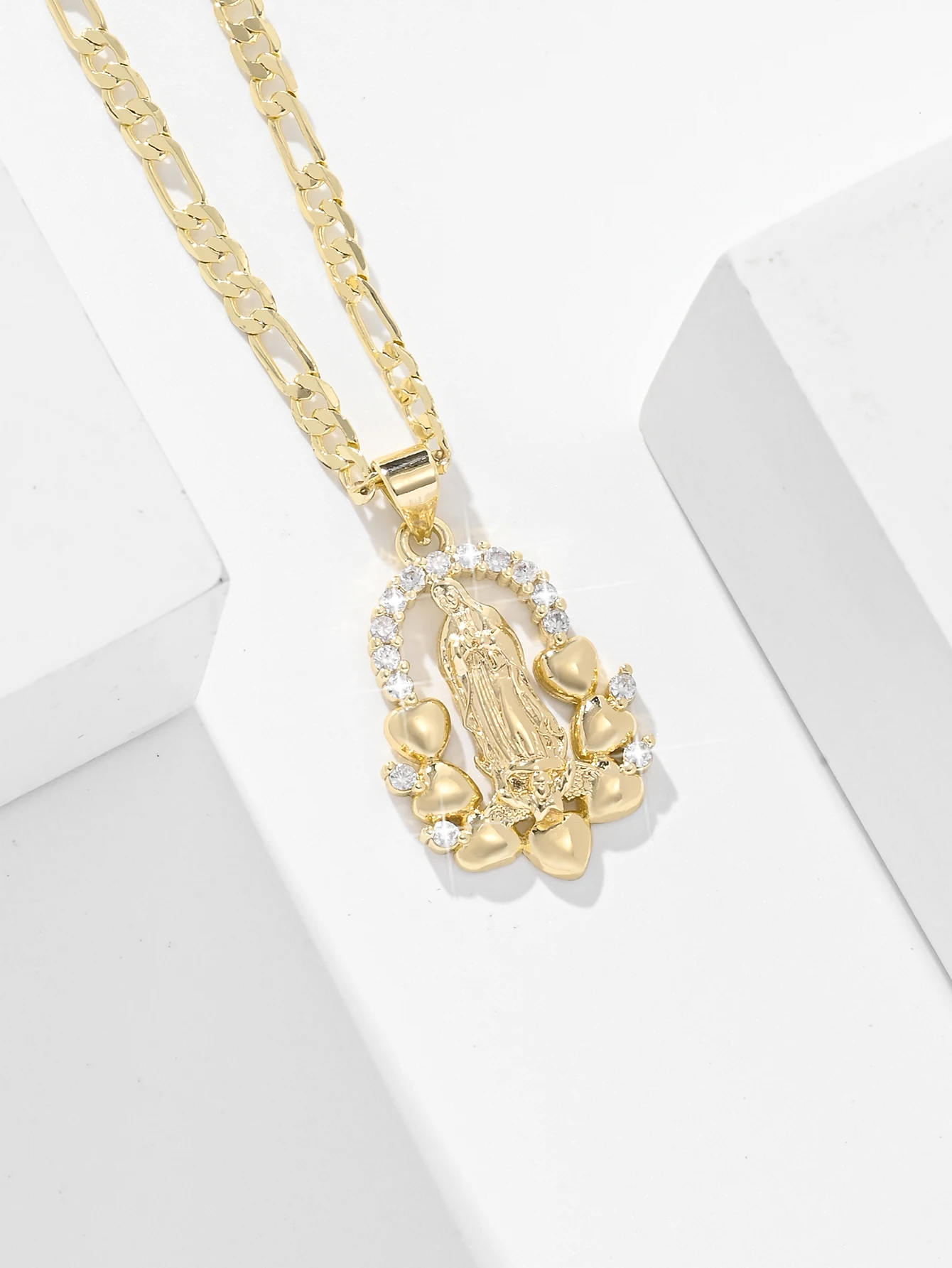 Virgin Mary Pendant Necklace Currents Higher Quality Convenience Women For Daily Wear Formal Occasions Suitable Festive Wear