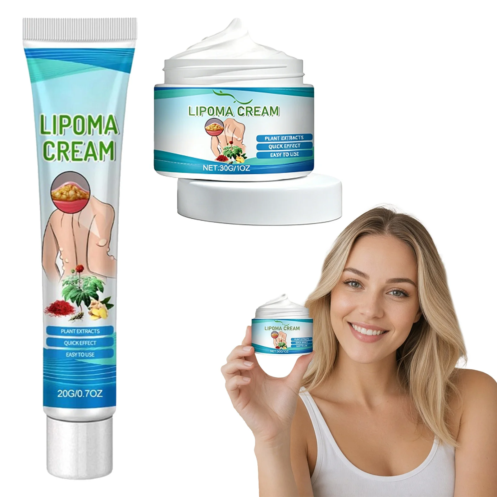 Body Care Balm Plant Extract Formula Easy-to-Use Soothing Skin Cream Deep Moisturizing with Saffron & Ginger for All Skin Types
