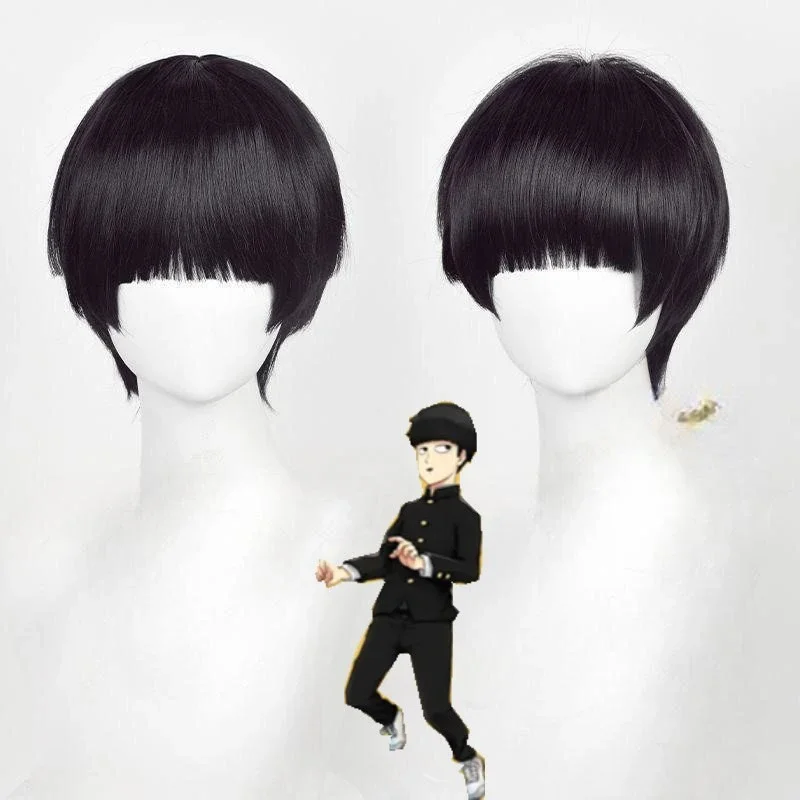 

Аниме Mob Psycho 100 Главный герой Парик Чехол Сценический ситком Представление Одевание Головные уборы Прямая челка Горшок Крышка Голова Чеб Ролевой парик