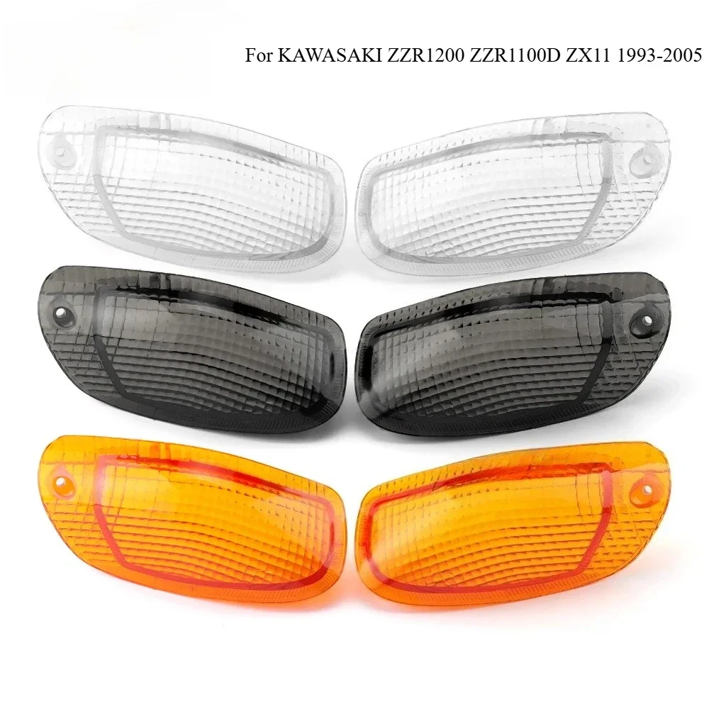 

Для KAWASAKI ZZR1200 ZZR 1200 ZZR1100D ZX11 1993-2005 передний указатель поворота объектив аксессуары для мотоциклов крышка индикаторной лампы