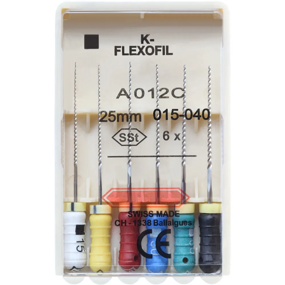 1 opakowanie 21/25/31mm 15-40 Dental K-FLEXOFILE Elastyczność Endo Root Canal K Files SSt Ręczne użycie Stomatologia Endodontyczne instrumenty laboratoryjne