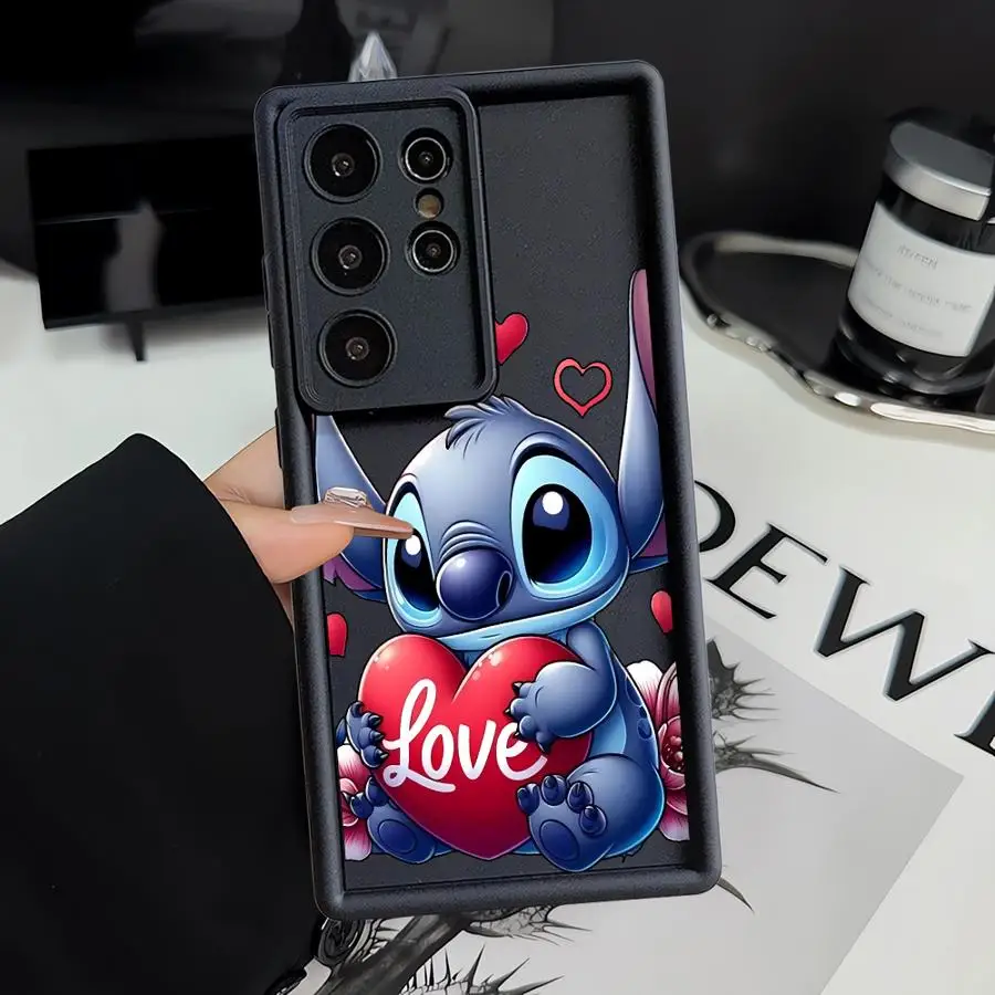 Niedliche Disney Stitch Softcover-Handyhülle für Samsung Galaxy S26 Ultra S22 S24Ultra S20FE S24 Plus S25FE S21 S23 FE S25 Edge